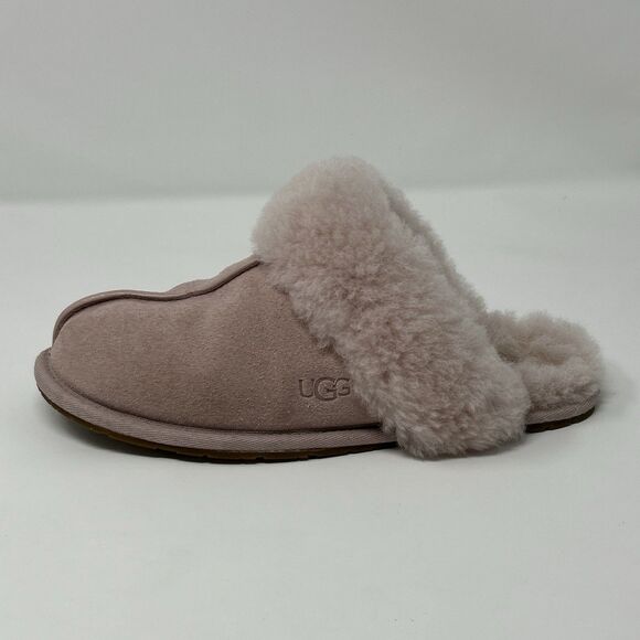 UGG Scuffette II Slippers Women’s 6 Pink Suede Sheepskin Cozy Slip On - Picture 3 of 16